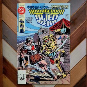 ARMAGEDDON ALIEN AGENDA #1-4 (DC 1991) Complete Mini-Series HI GRADE (Jurgens)