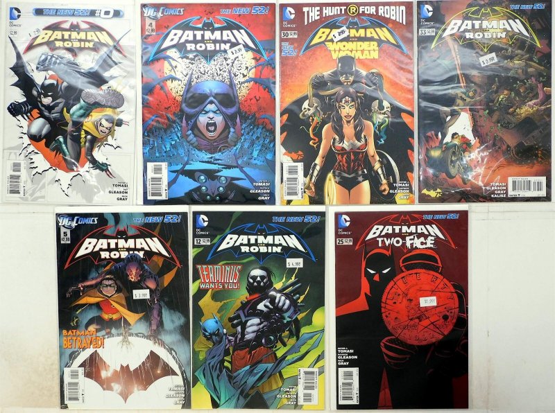Batman and Robin Lot of 7 #0, 4, 30, 33, 5, 12, 25 (2012) DC Comics 1st Print