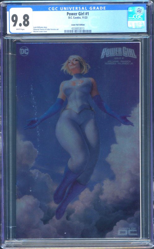 Power Girl #1 CGC 9.8 Louw Foil Variant 1st Appearance of Amalak DC 2023 3013