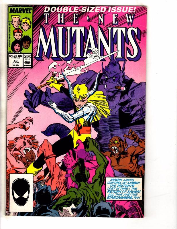 Lot Of 8 New Mutants Marvel Comic Books # 37 38 39 41 42 44 50 51 X-Men GJ1