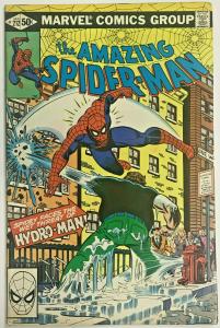 AMAZING SPIDER-MAN#212 FN/VF 1981 FIRST HYDRO-MAN MARVEL BRONZE AGE COMICS