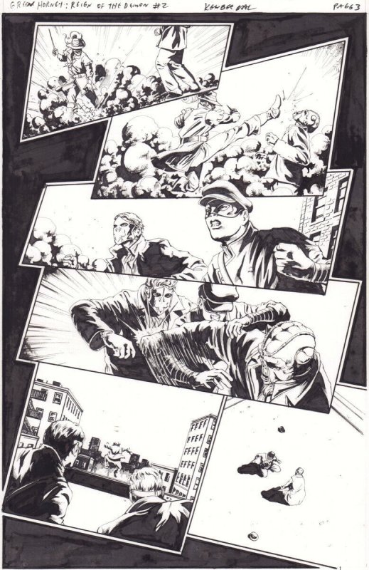 Green Hornet: Reign of the Demon #2 p.3 - Green Hornet, Kato art by Kewber Baal