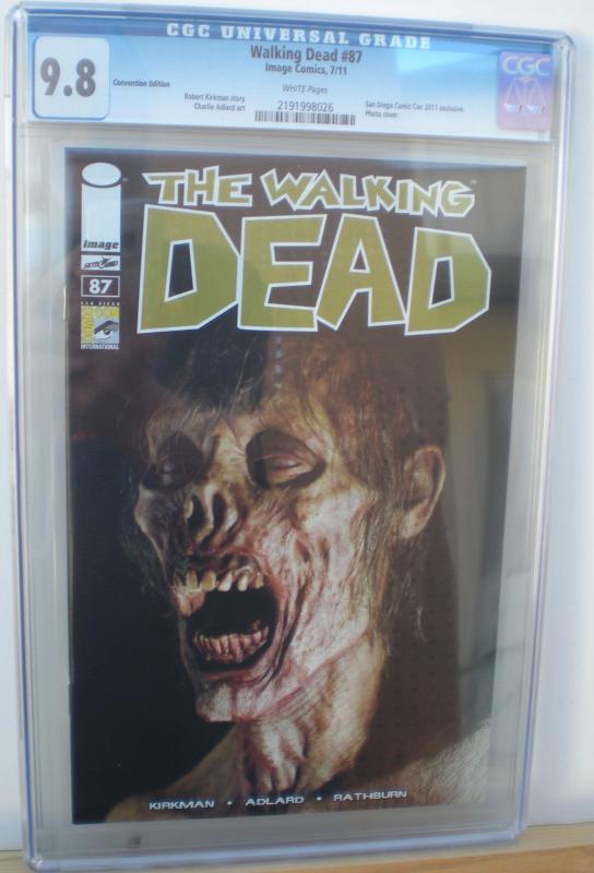 WALKING DEAD #87, CGC = 9.8, NM/M, Fear, Kirkman, SDCC, 2003, more CGC in store