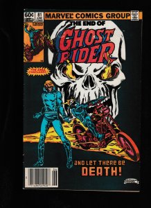Ghost Rider #81 Newsstand Edition (1983)