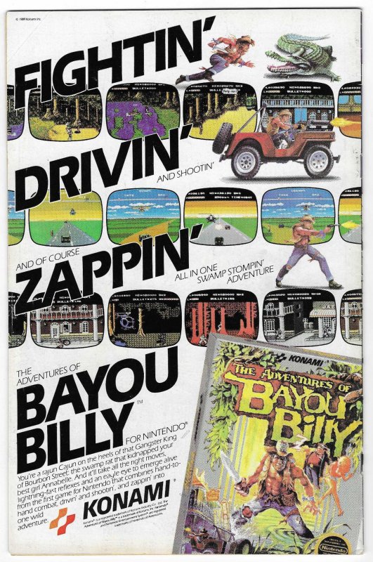 Adventures of Bayou Billy #2 Newsstand Edition (1989)