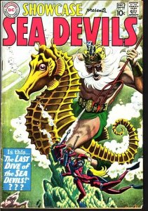 SHOWCASE COMICS #29 SEA DEVILS-RUSS HEATH ART-1960-D.C. FN
