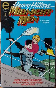 Midnight Men #1 (1993) Metallic ink embossed cover