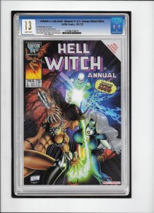 HELLWITCH VS LADY DEATH WARGASM #1 HOMAGE SLABBED EDITION VARIANT COVER COFFIN 