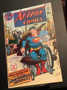 Action Comics #396 (1971) Wheelchair bound superman high-grade NM- WOW!