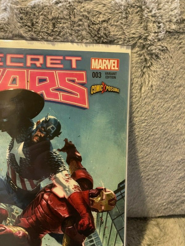 SECRET WARS #3 Dell'Otto ComicXposure EXCLUSIVE  VARIANT COVER Marvel 