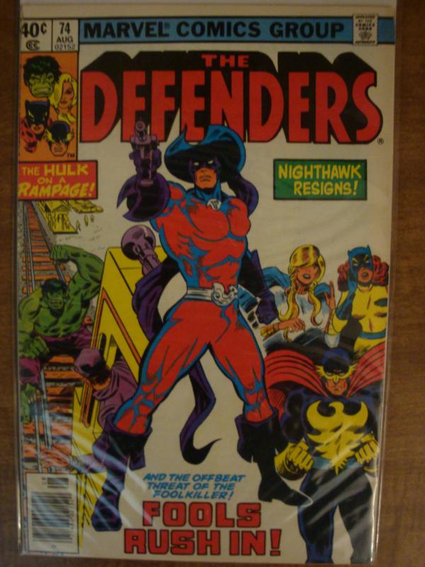 Marvel Comics The Defenders #74 Fine FoolKiller