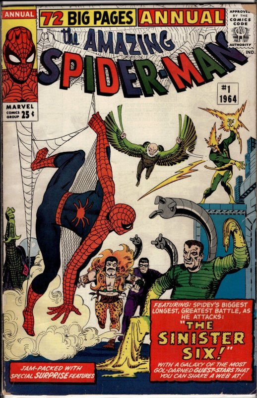 The Amazing Spider-Man Annual #1 (1964) see description