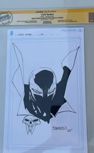 KING SPAWN #50 IMAGE 2025 1:1000 SIGNED/SKETCHED BY CARLO BARBERI SIGNED CGC SS