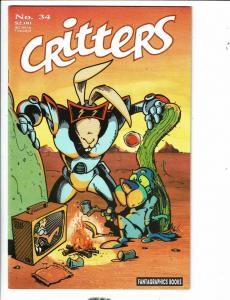 Critters # 34 VF/NM Fantagraphics Books Comic Book Adventures J289