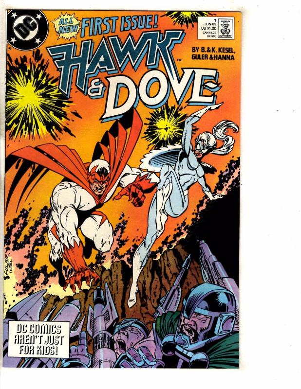 Lot Of 10 Hawk & Dove DC Comic Books # 1 2 3 4 5 6 7 8 9 10 PP14