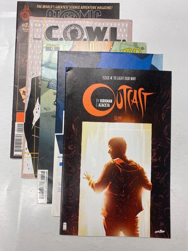 5 IMAGE comic books Atomic #2 COWL #2 Doodle #3 East #14 Outcast #4 3 KM19