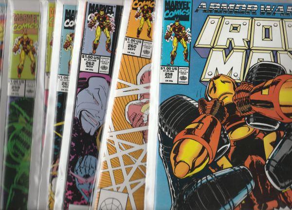 Iron Man Iron Wars II set #258to265 (Jul-90) NM+ Super-High-Grade Iron Man