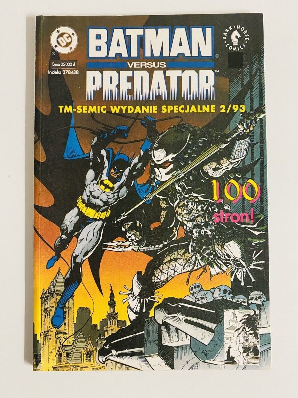 Batman Vs Predator TPB POLISH Edition DC Comic TM Semic 1993 UNREAD HIGH GRADE 