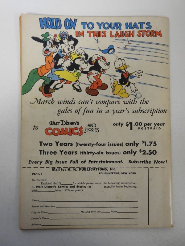 Walt Disney's Comics and Stories #42 (1944) VG Condition 1 in spine split
