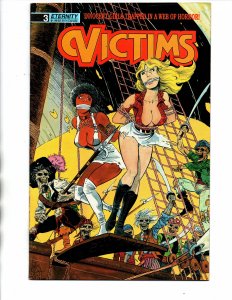 Victims #3 - Girls in Peril - early Jim Balant - Eternity - 1988 - VF