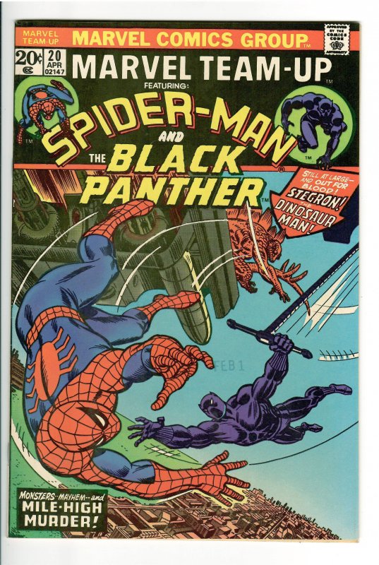 MARVEL TEAM-UP 20 NM 9.2-9.4 BLACK PANTHER! STUNNER! (LOUISIANA COLLECTION)