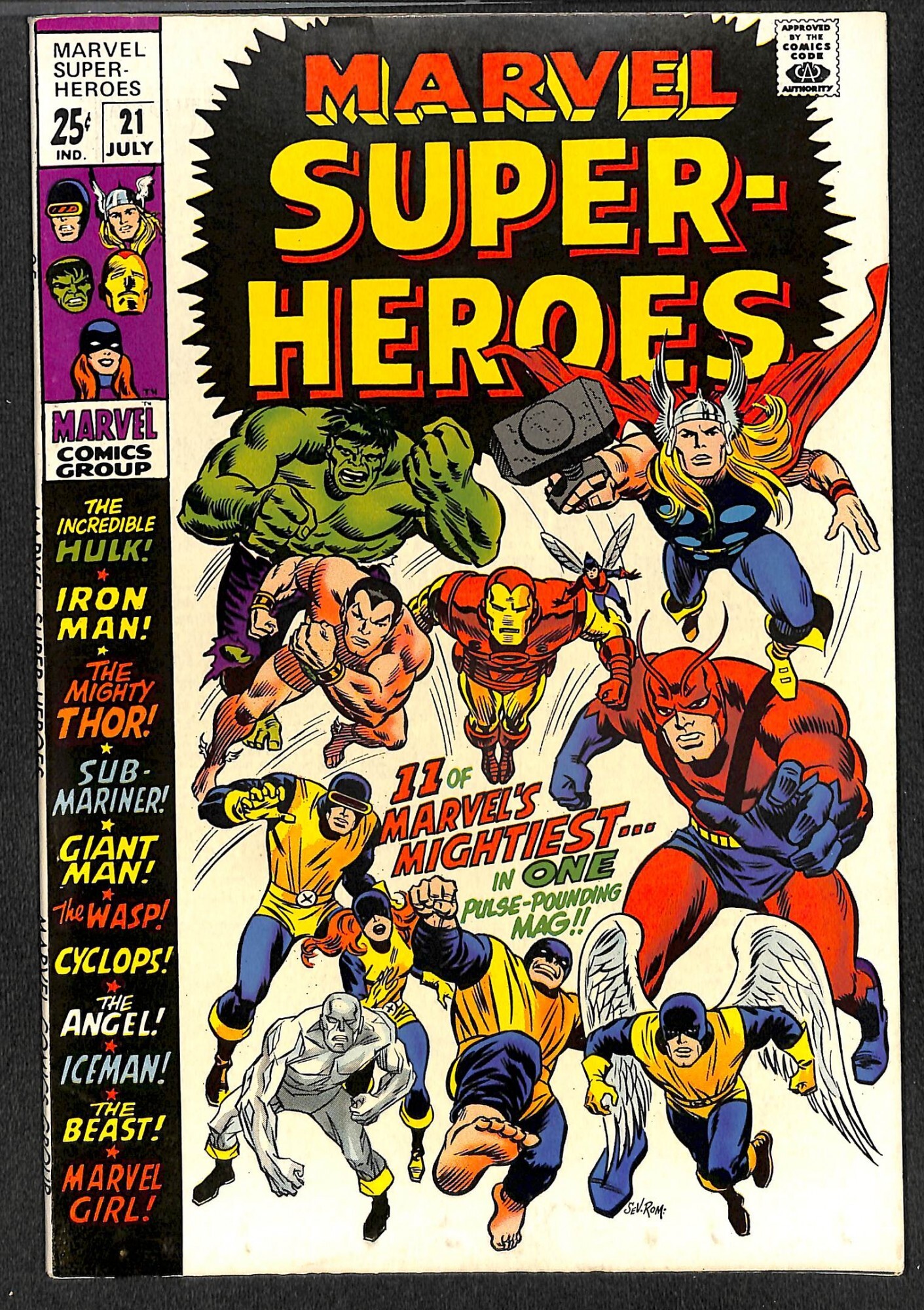 Marvel Super-Heroes #21 (1969) | Comic Books - Silver Age, Marvel ...