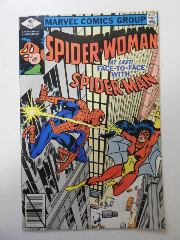 Spider-Woman #20 (1979) VG+ Condition! Centerfold detached at bottom staple