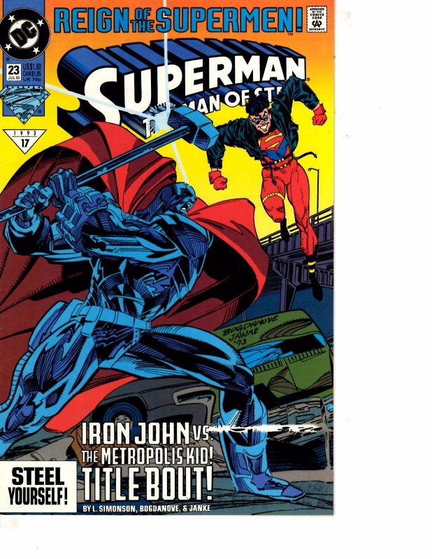 Lot Of 5 Superman Man of Steel DC Comic Book #21 22 23 24 25   Batman   BH41