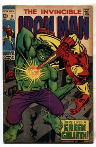 IRON MAN #9--comic book--1968--Hulk--Marvel--Comic Book--VG