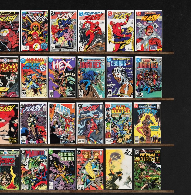 Huge Lot 150+ Comics with The Flash, Vigilante, Iron Man, Thunderbolts & More!