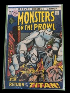 Monsters on The Prowl #14 Return of The Titan 1971 Marvel Comics Fine Condition