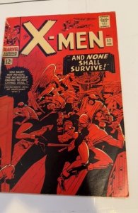 The X-Men #17 (1966)and none shall survive Mod foxxing