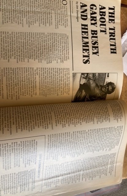 EasyRiders magazine-4/1989(adult) feature about Gary Busey