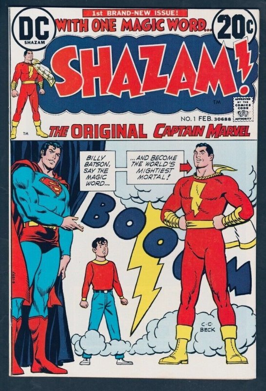 Shazam #1. (Marvel Comics) 1st Appearance. VF+