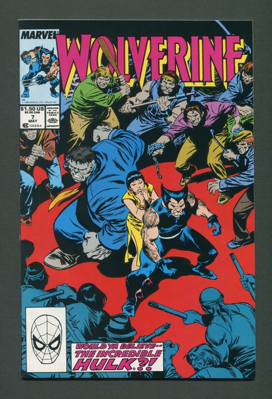 Wolverine #7  / 9.0 VFN/NM  (1988 1st Series)