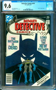 Detective Comics #472 CGC Graded 9.6 Death of Hugo Strange