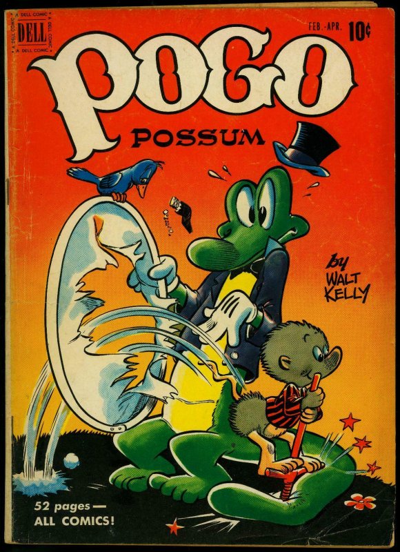 POGO POSSUM #4 1951-LOADED WITH WALT KELLY ART-ALBERT   VG