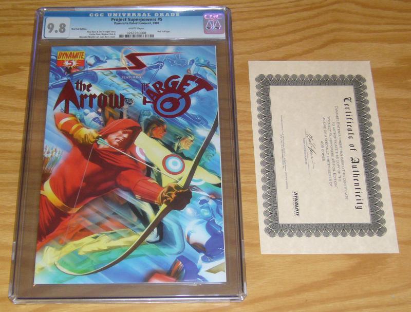 Project Superpowers #5 CGC 9.8 red foil edition variant w/COA (limited to 499) 