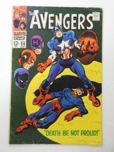 The Avengers #56 (1968) VG+ Condition moisture stain