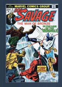 Doc Savage #8 - In the Lair of The  Werewolf. Rich Buckler Art. (8.5) 1974