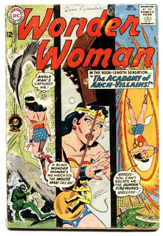 WONDER WOMAN #141 comic book 1963-DC COMICS-Silver-Age