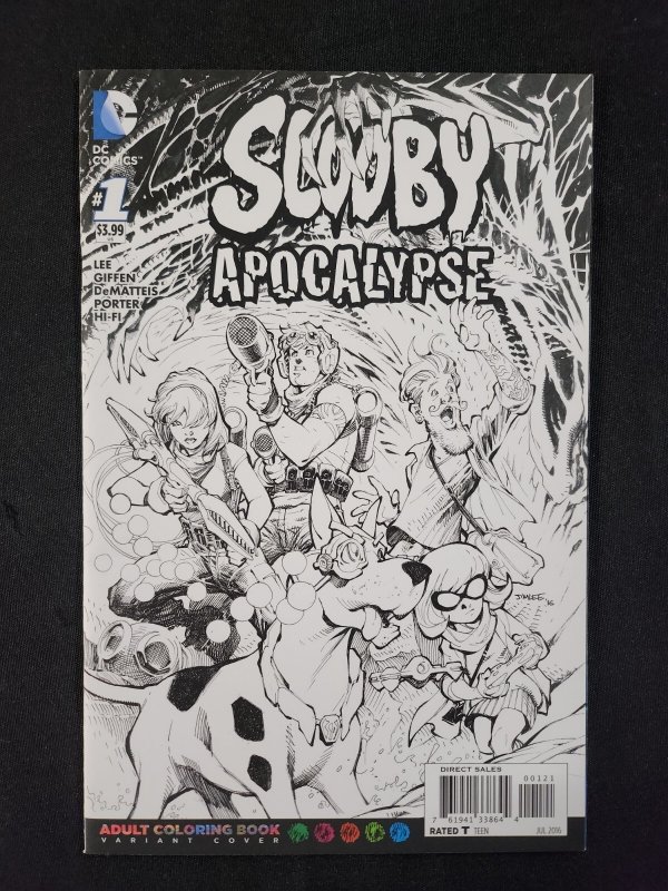 Scooby Apocalypse 2PC #1 - Jim Lee Regular Cover + Sketch Variant (9.2ob) 2016