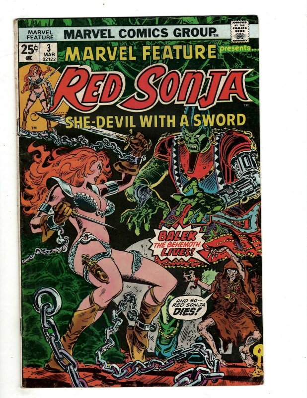 5 Red Sonja Marvel Comics # 2 3 4 5 6 Marvel Feature She Devil with a Sword HG1