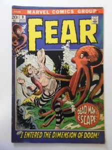 Adventure into Fear #9 (1972) VG Condition! 1 in tear back cover