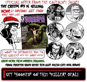 THE CREEPS, NEW!  SET OF #1 - #12 MAGAZINES, CREEPY EERIE STORIES & ART