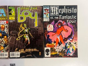 4 Marvel Comics Mephisto # 1 + Boy # 2 + Nova # 2 + Doom # 2 Thor Hulk 6 JS26