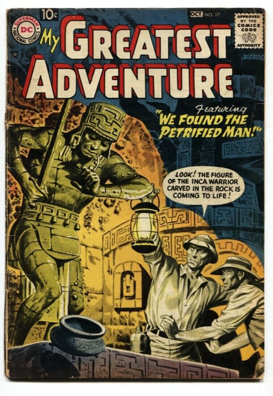 My Greatest Adventure #17 1958-DC Silver Age- Greytone cover