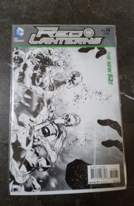 Red Lanterns #14 Miguel Sepulveda Black & White Wraparound Cover (2013)