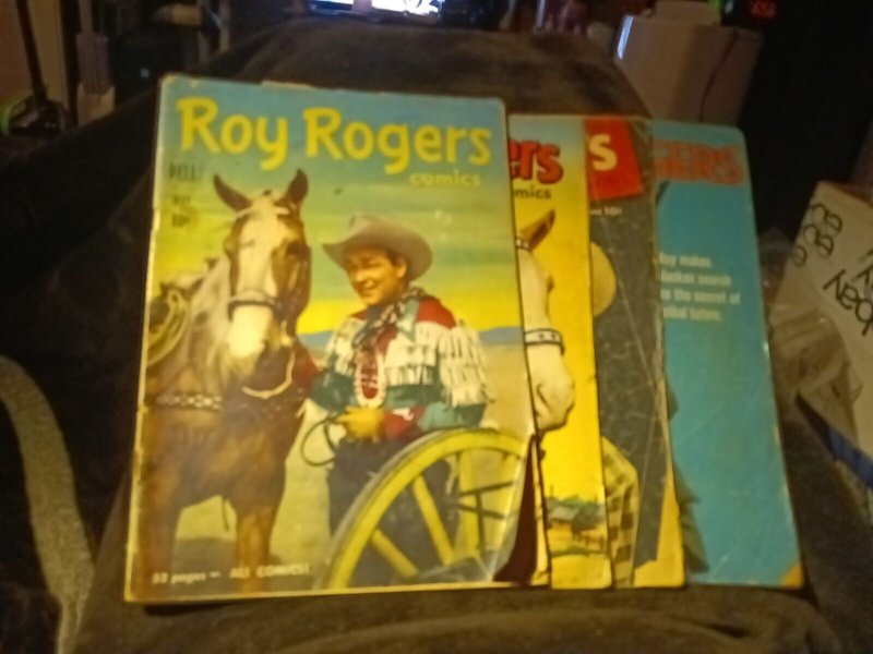 Roy Rogers 41 47 54 133 Dell Comics Lot Run Set Collection Silver Age