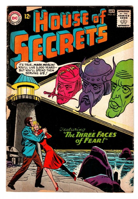 HOUSE OF SECRETS-#62-dc comic book-GREAT ISSUE-L@@k! g